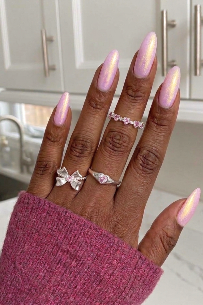Luxury nails on a budget featuring pearl nails